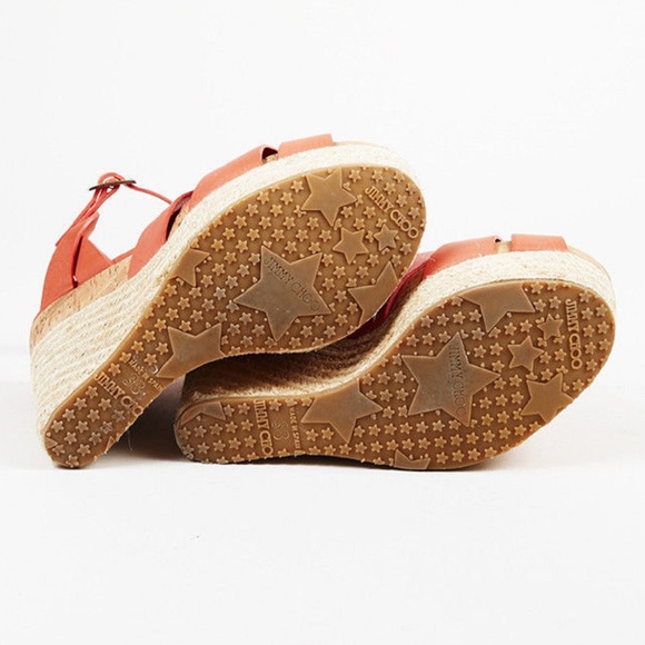 Jimmy Choo Jimmy Choo Leather Espadrille Wedge - Picture 3 of 3